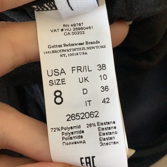 NWT Gottex Moto Lace Up Side Shirred Swimsuit - Picture 7 of 7